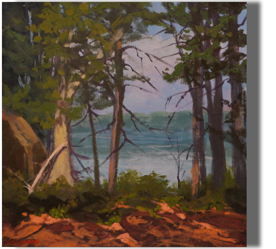 Water View
12x12 - $300 - Gallery
Cliff Trail, Harpswell, ME
Heritage Land Trust
