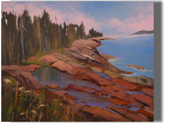 Lands End
20x24  - $500 - Gallery 
La Verna Preserve, Chamberlain, ME
A very special place