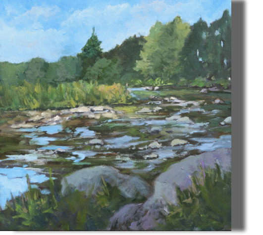 Stepping Stones - 12x12 - $$650
Sheepscot River, Whitefield