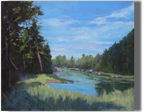 Bend in the River
Acrylic 20x24