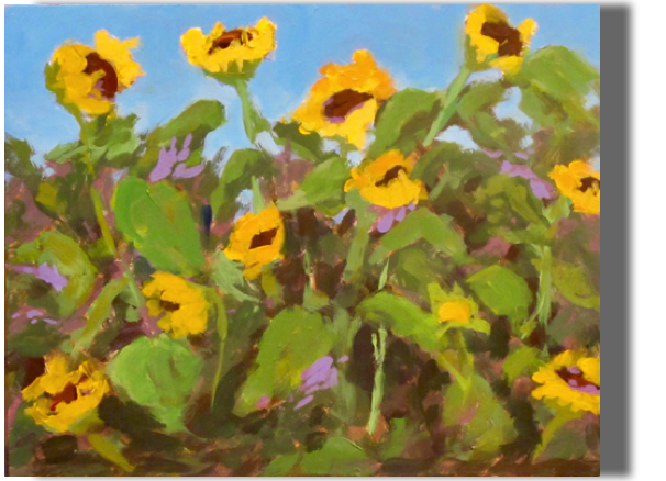 Monhegan Sunflowers
Acrylic 8x10